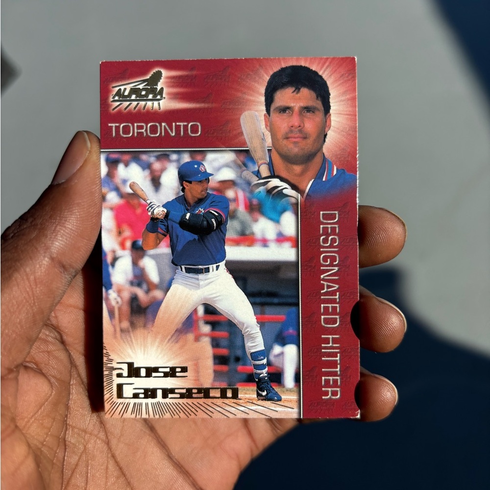 Jose Canseco Toronto Baseball Card